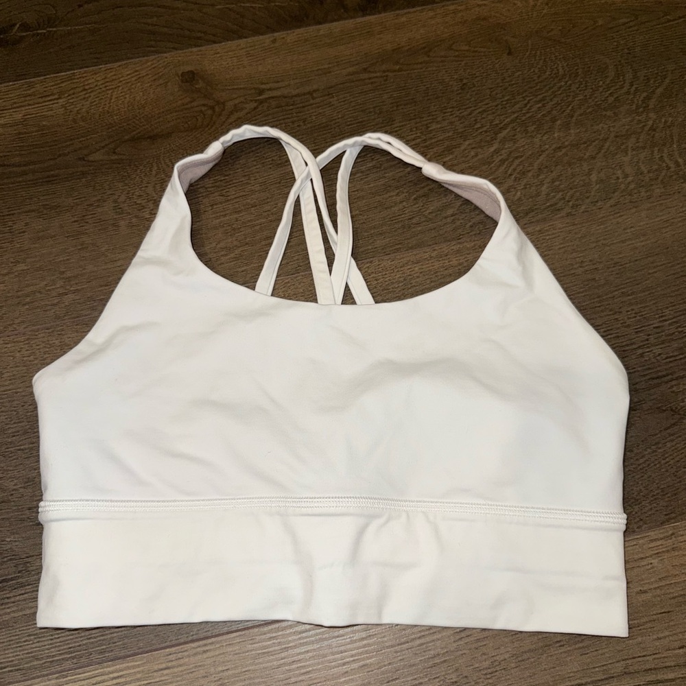 Lululemon White Sports Bra Size 2/XS